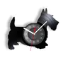 Scottie orologio da parete per cani Scottish Terrier Dog Breed orologio da parete con dischi in