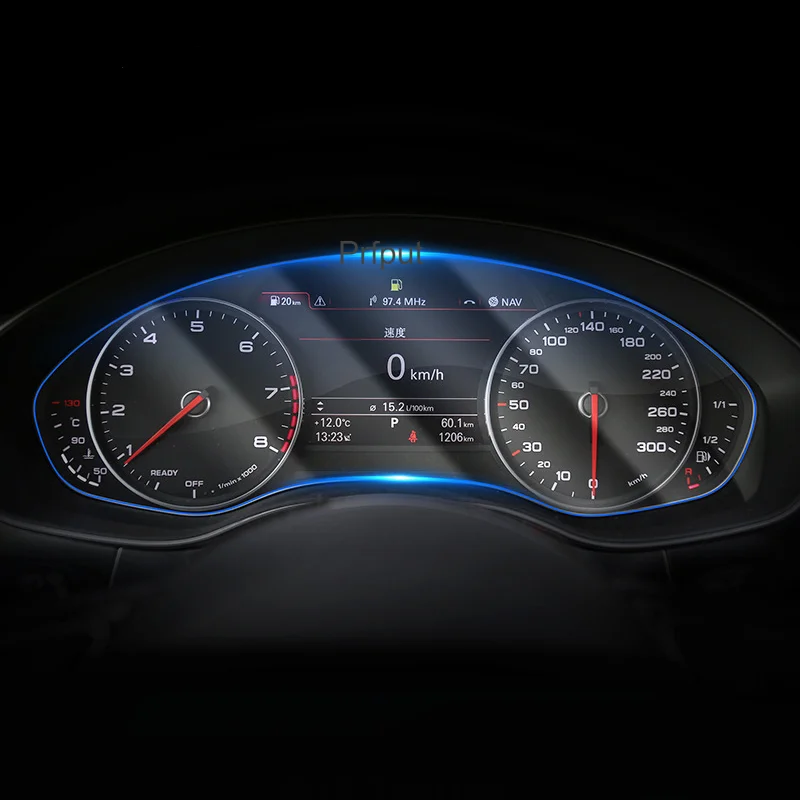 Per Audi A6 A7 C7 2012-2018 interni automobilistici cruscotto membrana schermo LCD TPU pellicola protettiva decorazione antigraffio