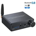 Convertitore DAC compatibile Bluetooth 192k con amplificatore per cuffie Convertitore digitale-analogico Adattatore audio da 3,5 mm Supporto AAC HomeAudio