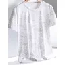 Plus Size 8xl 7xl 6xl New Summer Gym t-shirt uomo Sportswear traspirante Ice Silk Quick Dry Tees top
