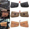 Borsa a tracolla in PU per moto borsa laterale per Harley Sportster Honda Rebel 300 500 borse a