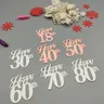 2022 New Happy 30th 40th 50th 60th 70th 80th Birthday Word Metal Cutting muore per Scrapbooking