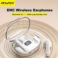 Awei T86 ENC auricolari con cancellazione del rumore auricolari Bluetooth Wireless cuffie Stereo HiFi con custodia di ricarica con Display digitale