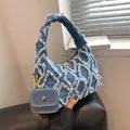 Piccole borse a tracolla in Denim per donna borsa e borsa di design di lusso 2022 borsa da ascella