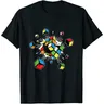 Esplosione rubix rubiks rubics cube regalo regalo per bambini t-shirt Fitness magliette attillate
