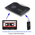Lettore di cassette portatile Convertitore da nastro a MP3 Registratore Lettore audio Converti cassetta in chiavetta USB con auricolare