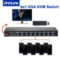 Scollega 8X1 VGA KVM Switch 1080P Switcher Converter 8 Computer Laptor condividi 1 Monitor 3 USB 2.0