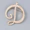 Lettere inglesi di moda ABC Spille di perle Spille da bavero Corpetto femminile Gioielli di lusso Regali per accessori da donna