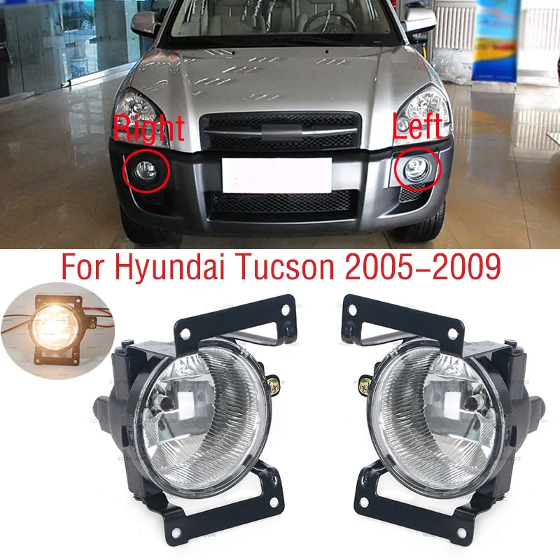 Accessori auto Paraurti Anteriore Fendinebbia Lampada Per Hyundai Tucson 2005 2006 2007 2008 2009 Fendinebbia Fendinebbia Con Lampadina