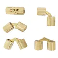 4 pezzi 8/10/12mm cerniere a barilotto di rame cilindrico nascosto armadio nascosto invisibile cerniere in ottone montaggio per Hardware per mobili