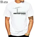 Maglietta da uomo quando tutto il resto non va la radio amatoriale funziona ancora t-shirt da donna