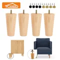 4 pezzi gambe per mobili in legno massello gambe di ricambio per divani per armadi sedie comò letto