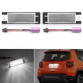 Icarlite 2 pezzi Canbus LED luce targa per Jeep Renegade 2015-2021 bianco auto-styling numero