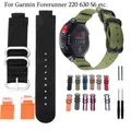 Cinturino per orologio in Nylon 22-15mm per Garmin Forerunner 220 235 620 630 735 S5 S6 S20