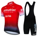 Mens Tour De Giro D'ITALIA Cycling jersey set abbigliamento Ciclismo estate manica corta Quick-dry