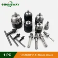 Convertitore da 1,5-13 mm 1/2 "-20UNF Chiave Mandrino Filettatura Adattatore a cambio rapido SDS 1/4" Chiave esagonale per avvitatore a percussione Punta Biella