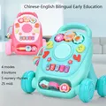 Nuovi Mini Trolley giocattoli multifunzione tamburo a mano musica educazione bilinguale macchina