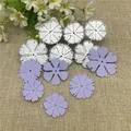 3D Flowers Metal cutting dies mold Round hole label tag Scrapbook paper craft knife mold blade punch