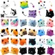 Reversible Plush Flip Toys Animal Cat Dog Unicorn Panda Double-sided Angry Reversible Happy Doll