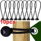 10pcs Bungee Cord Ball Tarp Canvas Tarpaulin Flagpole Ties Cord Ends Elastic Rope Lace Fixed Boat