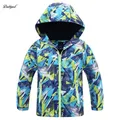 Dubbped Jackets for Children Outerwear Coats 2023 Spring Autumn Waterproof Windproof Fleece Hooded