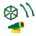 4x Playground Equipment Set Active Outdoor Play Kids Pirate Telescope Steering Wheel & Safety Handle