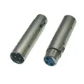 Adattatore XLR 3PIN femmina-maschio Microfono Cavo XLR Adattatore linea Accoppiatore spina Microfono audio nichelato DJ Gender Changer