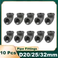 10 Pcs 1/2 " 3/4 " 1"Threaded Iron Pipe Fitting Elbow 90 Degree Angled Malleable Cast Iron Angled