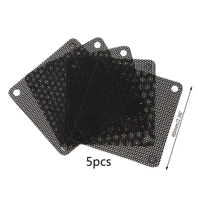 5PCS PVC Fan Dust Filter PC Dustproof Case Cuttable Computer Mesh Cover 40mm 50mm 60mm 70mm 80mm