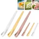 2/4/6pcs Flat Coffee Spoon Stainless Steel Coffee Stirrers Tea Spoons Ice Cream Cake Dessert Spoon