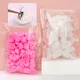 100Pcs Individual Eyelash Glue Holder Grafting False Eyelashes White Pink Blossom Cup Ring Eyelash Extension Adhesive Stand Tool