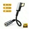USB Tipo C 3.5 Jack Adattatore per auricolari HiFi USB C a cuffie da 3,5 mm Cavo adattatore audio
