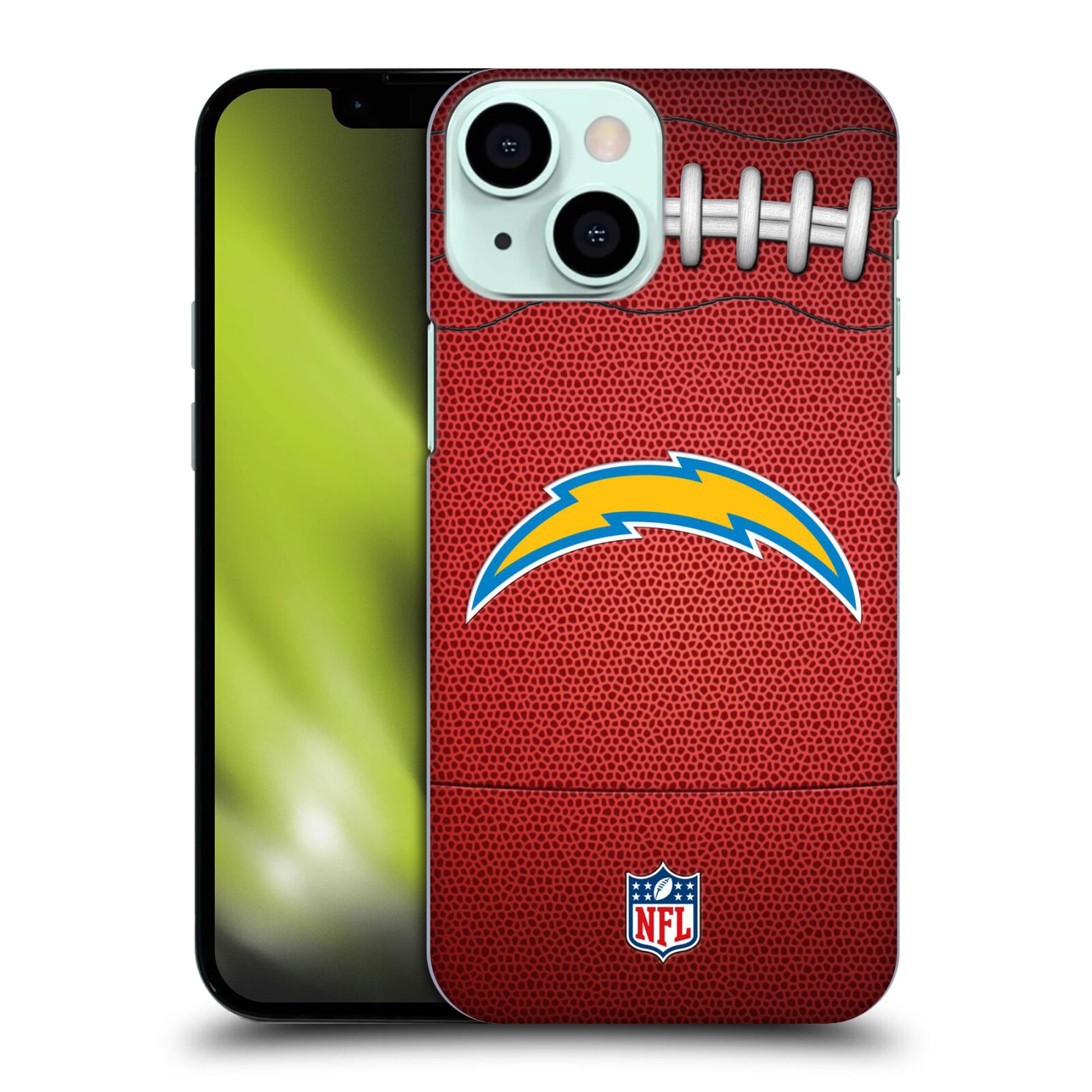 Coque Los Angeles Chargers rigide avec football graphique - iPhone