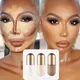 3Pcs/Box Matte Liquid Contouring Bronzer Stick Brown Nose Shadow Cream Lasting Brighten Concealer