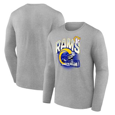 Los Angeles Rams End Around Helm-Grafik-Langarm-T-Shirt – Herren Image