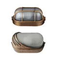 Retro Outdoor E27 E26 Bulkhead Ceiling Light Vintage Flush Mount Carport Canopy Light for Gas