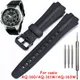 17mm Resin Strap For Casio AQ-160w AQ-161w AQ-163w Watch Band Men Black Rubber Waterproof Bracelet