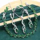 Marquise Green Emerald 925 Sterling Silver Jewelry set for Women Bracelet Earrings Necklace pendant