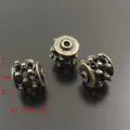 38011 Antiqued Bronze Vintage Alloy Hollow Round Beads Pendant 12*12mm 10pcs