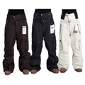 High Quality New Outdoor Windproof Waterproof Breathable Double Layer Winter Ski pants Snow Trousers