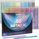 Brutfuner 50 Piece Metallic Colored Pencils Set Soft Wood Drawing Pencil Sketch Pencil Kit For