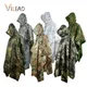 VILEAD Poly Tactical Raincoat Military Ponchowaterproof Rain Man Rainrainwater Army Raincoat Tent