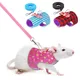 Hamster Small Pet Harness Rabbit Bowtie Striped Star Harness Vest Leash Traction Rope Baby Ferrets