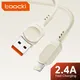 Toocki For Apple Iphone Charging Cable 2.4A Fast Charger Cord USB Lightning Cable For iphone 8 7