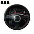 Car Steering Wheel Cover For Audi A2 8Z A3 8L Sportback A4 B6 Avant A6 C5 A8 D2 TT 8N S3 S4 RS 4 RS