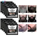 5pcs Instant Hair Dye Black Beard Shampoo for Men Natural Beard Coloring Temporary Blackening