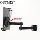 Wall Mount Tablet Stand Stretchable Wall Holder with Anti Theft Security Lock Adjustable Metal Wall