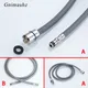 F1/2 M15*1 Replacement Faucet Hose Quick Connect Pull Out Hose Nylon Hose Tube Gray 150cm Shower