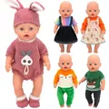 43cm Baby Doll Clothes Animal Romper 17-18inch Doll Clothes Cute Outfit New Baby Born Accessories