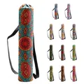 Fashion Yoga Mat Bag Canvas Yoga Bag Easy Carry Yoga Backpack Dance Sports Gym Mat Cover Sports